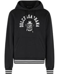 Dolce & Gabbana - Cotton Hoodie - Lyst