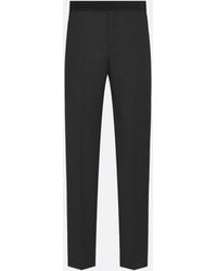 Dior - Wool Pants With Velvet Details - Lyst