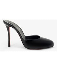 Christian Louboutin - Patent Leather Dolly Mule Sandals - Lyst