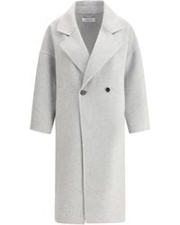 Aftercoat - Double-Breasted Long Coat - Lyst