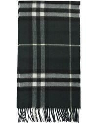 Burberry - Check Scarves Green - Lyst