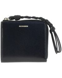 Jil Sander - Tangle Leather Zippered Cardholder - Lyst