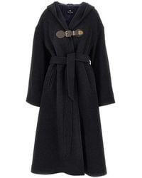 Etro - Wool-Blend Oversized Coat - Lyst