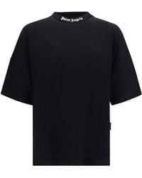 Palm Angels - Classic T-Shirt With Oversized Back Logo - Lyst