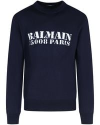Balmain - Merino Wool Sweater - Lyst
