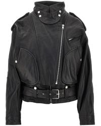 Isabel Marant - 'Farza' Leather Biker Jacket - Lyst