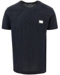 Dolce & Gabbana - Logo Plate T-Shirt - Lyst