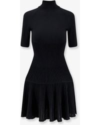 Alaïa - Crinoline Wool Blend Short Dress - Lyst