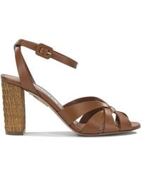 Aquazzura - "Copacabana 85Mm" Heeled Sandals - Lyst