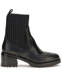 Santoni - Ferret Leather Boots - Lyst