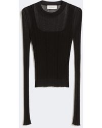 Max Mara - Trompe L'Oeil Viscose Sweater - Lyst