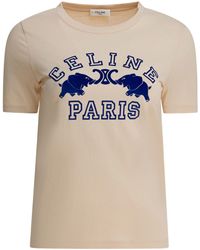 Celine - Cotton T-Shirt - Lyst