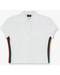 Gucci - Cropped Fit Polo Shirt - Lyst