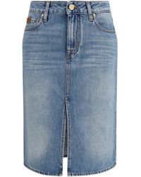 Jacob Cohen - Denim Midi Skirt - Lyst