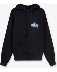 Stussy - Wave Oval Hooded Sweatshirt - Lyst
