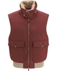 Brunello Cucinelli - Wool Padded Vest - Lyst