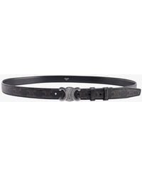Celine - Triomphe Coated Canvas Belt - Lyst
