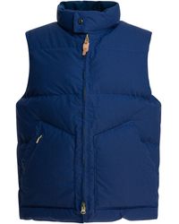 Manifattura Ceccarelli - Goose Down Vest Jackets And Coats Blue - Lyst