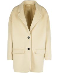 Isabel Marant - 'Campbelle' Virgin Wool Blend Coat - Lyst
