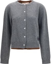 Marni - Layered Effect Cashmere Cardigan - Lyst