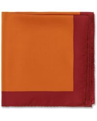 Saint Laurent - Cassandre Square Silk Twill Scarf - Lyst