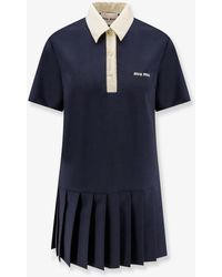 Miu Miu - Mohair And Virgin Wool Short Dress - Lyst