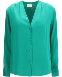 forte_forte - Forte_Forte Silk Satin Shirt - Lyst