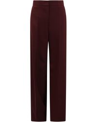 Semler - Wide Leg Pants Bordeaux - Lyst