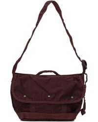 PORTER-YOSHIDA &amp; CO - Porter-Yoshida & Co Crag Messenger Large Shoulder Bag Bordeaux - Lyst