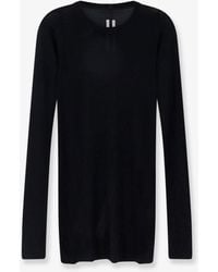 Rick Owens - Viscose And Silk Blend T-Shirt - Lyst