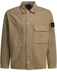 Stone Island - Overshirt Cotton Jacket - Lyst