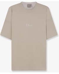 Dior - Dior Cotton T-Shirt With Lettering Logo - Lyst