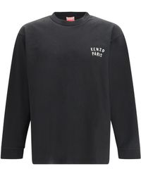 KENZO - Relaxed Fit Long-Sleeve T-Shirt - Lyst