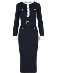 Self-Portrait - Self Portrait 'Flower' Midi Dress - Lyst