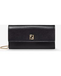 Fendi - Continental Leather Crossbody Bag - Lyst