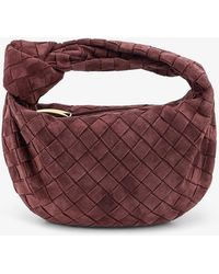 Bottega Veneta - Mini Jodie Intrecciato Suede Handbag - Lyst