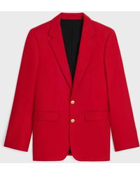 Celine - Virgin Wool Blazer Jacket - Lyst