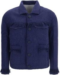 BAZISZT - Vedu Reversible Alpaca Wool Jacket - Lyst