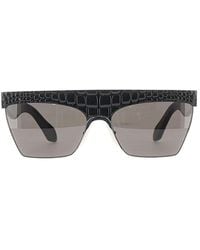 Alaïa - Croco-Effect Sunglasses - Lyst