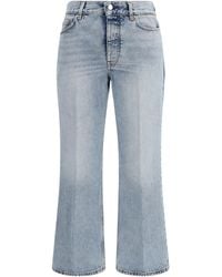 TOTEME - Cotton Flared-Hem Jeans - Lyst