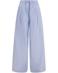 Dolce & Gabbana - Dolce & Gabbana Striped Poplin Pants - Lyst