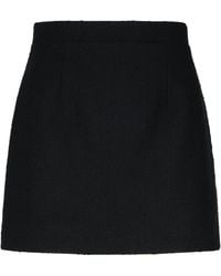 Patou - Virgin Wool Blend Miniskirt - Lyst