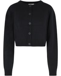 Loulou de Saison - Heike Cropped Cashmere Cardigan - Lyst