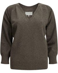 Maison Margiela - Lived-In V-Neck Sweater - Lyst