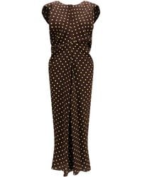 Marni - Printed Polka Dot Crepe Dress - Lyst