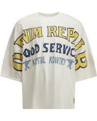 Kapital - Huge T Denim Repair Crew Neck T-Shirt - Lyst
