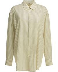 AURALEE - Super Fine Wool Casual Shirt Stripe - Lyst