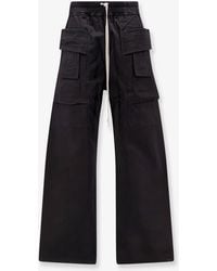 Rick Owens - Creatch Wide Cotton Cargo Trousers - Lyst