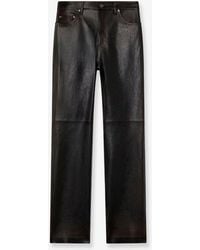 Golden Goose - Peg Leather Trousers - Lyst