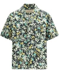 Valentino - Shirt With An All-Over Papier Floral - Lyst